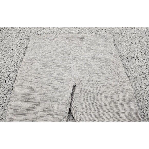 Lululemon Womens Leggings Train Times Gray Mesh 7/8 Ankle High Rise Yoga Size 10 - Picture 8 of 15